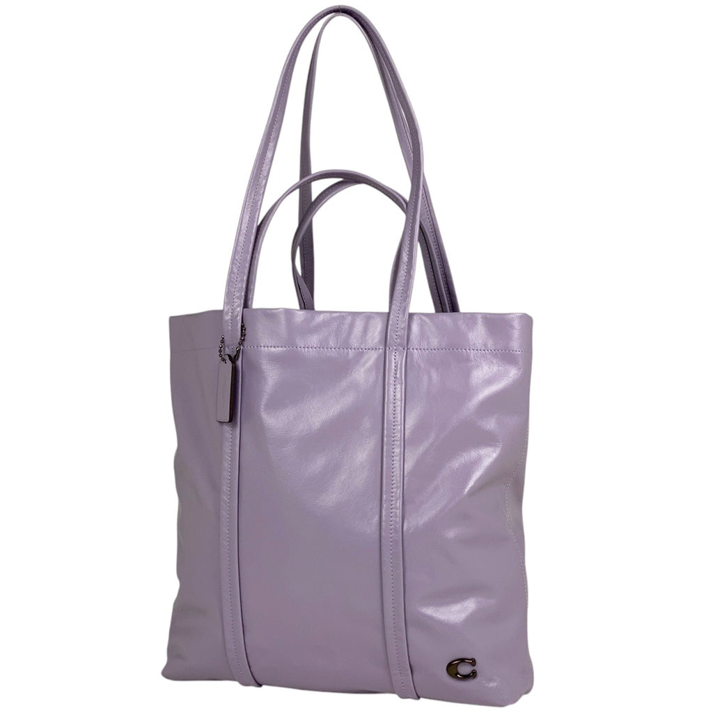 コーチ ロゴ トートバッグ 2WAY ハンドバッグ トートバッグ レザー パープル C0840 レディース 【中古】brbag