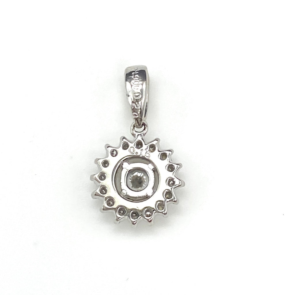 122【天然メレダイヤ0.15ct】PT900ペンダントトップ バイセル公式】メレダイヤ デザインペンダントトップ プラチナ