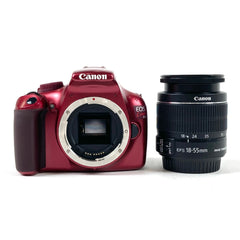 キヤノン Canon EOS Kiss X50 EF-S 18-55 IS II レンズキット レッド デジタル 一眼レフカメラ 【中古】cambb