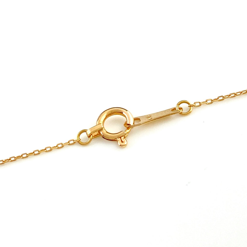 フラワーモチーフ デザインネックレス PG ピンクゴールド ペンダント 花 ネックレス K18 ダイヤモンド レディース 【中古】nbjwl