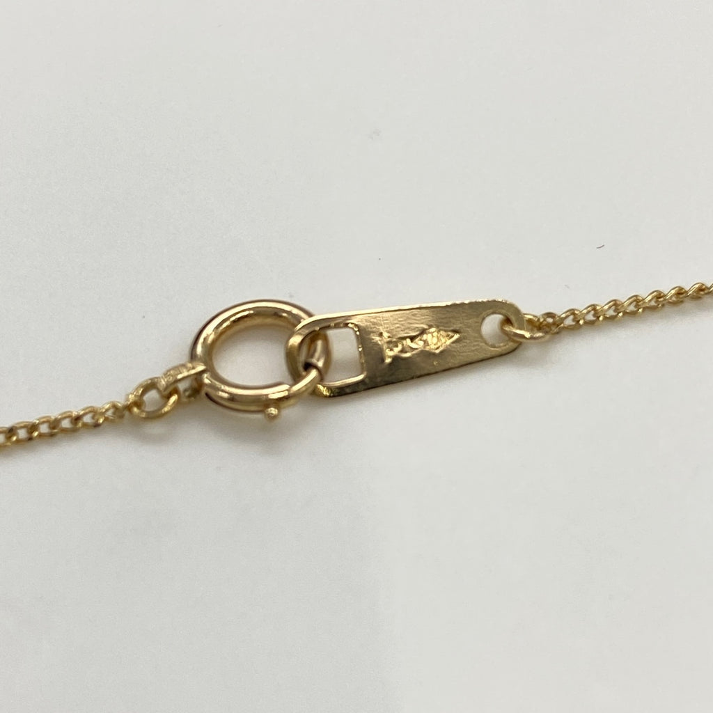 ダイヤモンド デザインネックレス YG イエローゴールド ペンダント ネックレス K18 ダイヤモンド レディース 【中古】nbjwl