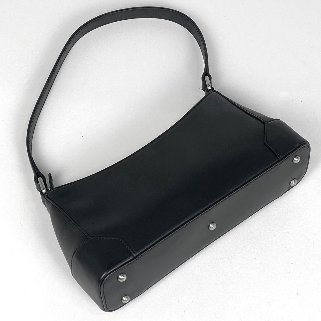 バーバリー ロゴ ショルダーバッグ ワンショルダー ショルダーバッグ レザー ブラック レディース 【中古】brbag
