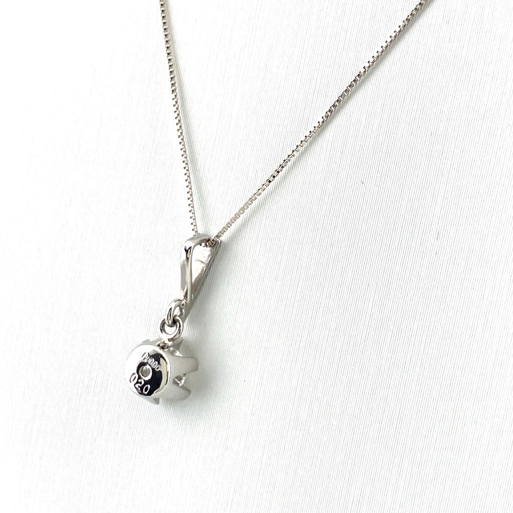 ダイヤモンド デザインネックレス プラチナ ペンダント ネックレス Pt900 750 ダイヤモンド レディース 【中古】nbjwl