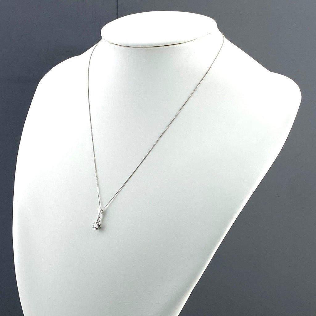 ダイヤモンド デザインネックレス プラチナ ペンダント ネックレス Pt900 750 ダイヤモンド レディース 【中古】nbjwl