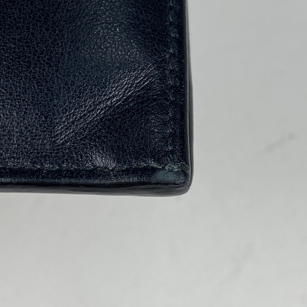 プラダ ロゴ 二つ折り 長財布 小銭入れ 札入れ 長財布 レザー ネロ(ブラック) レディース 【中古】 brbag