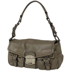 プラダ ロゴ ショルダーバッグ ハンドバッグ 肩掛け ショルダーバッグ レザー ブラウン レディース 【中古】 brbag