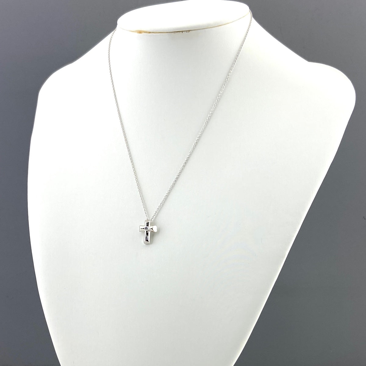 バイセル公式】ティファニー テンダネスクロス ダイヤ ハート