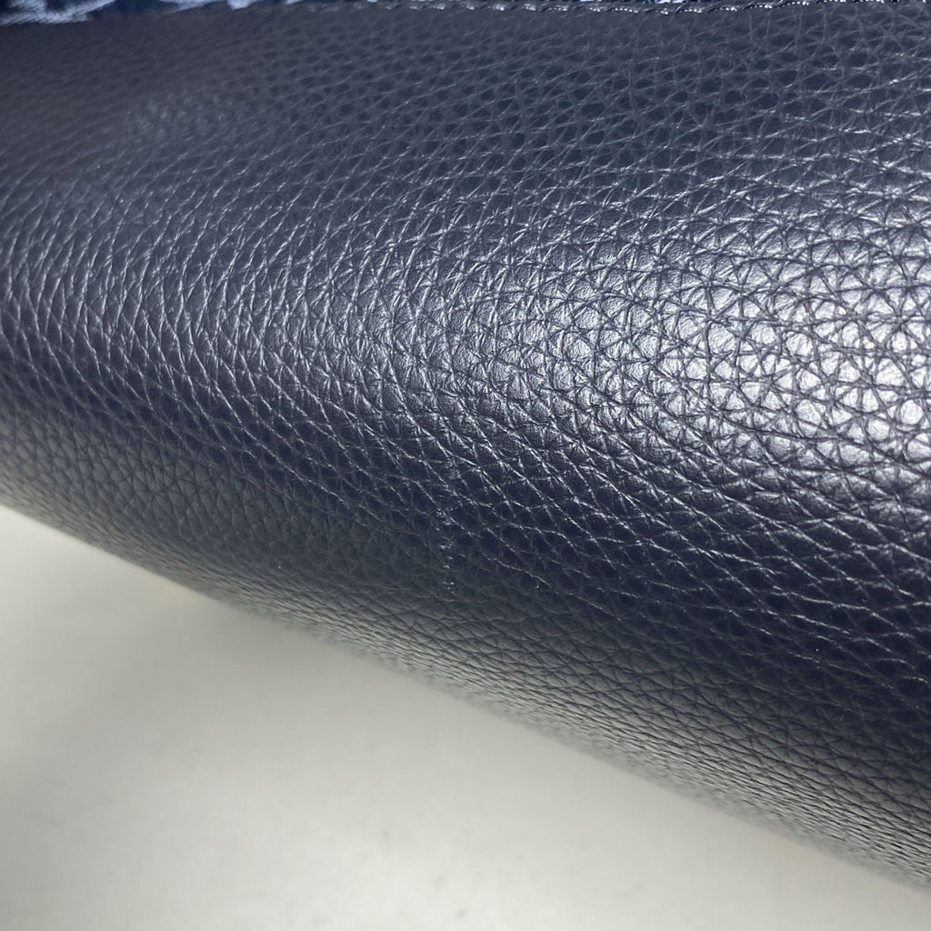 コーチ デンプシー トート シグネチャー 2WAY ショルダーバッグ トートバッグ キャンバス ネイビー C2827 レディース 【中古】 brbag
