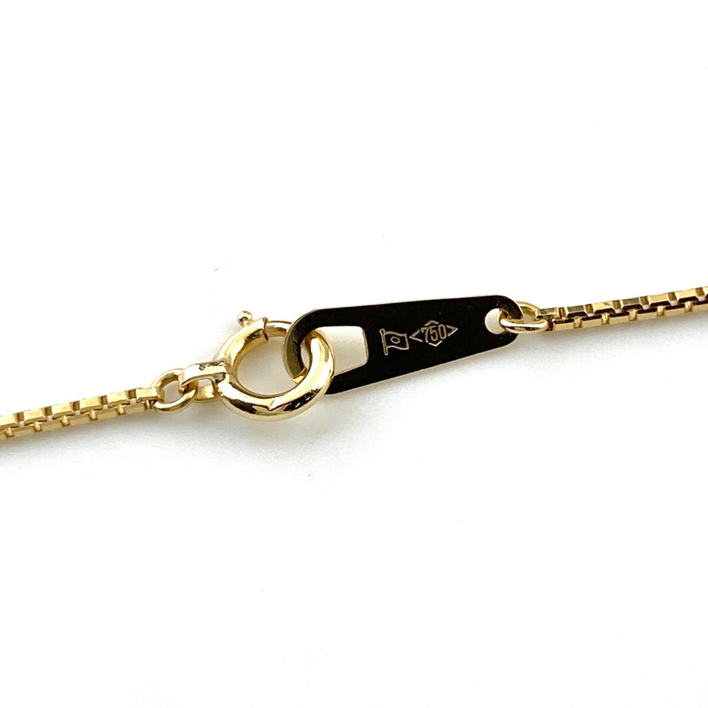 メレダイヤ デザインネックレス YG イエローゴールド ペンダント ネックレス K18 750 ダイヤモンド レディース 【中古】nbjwl