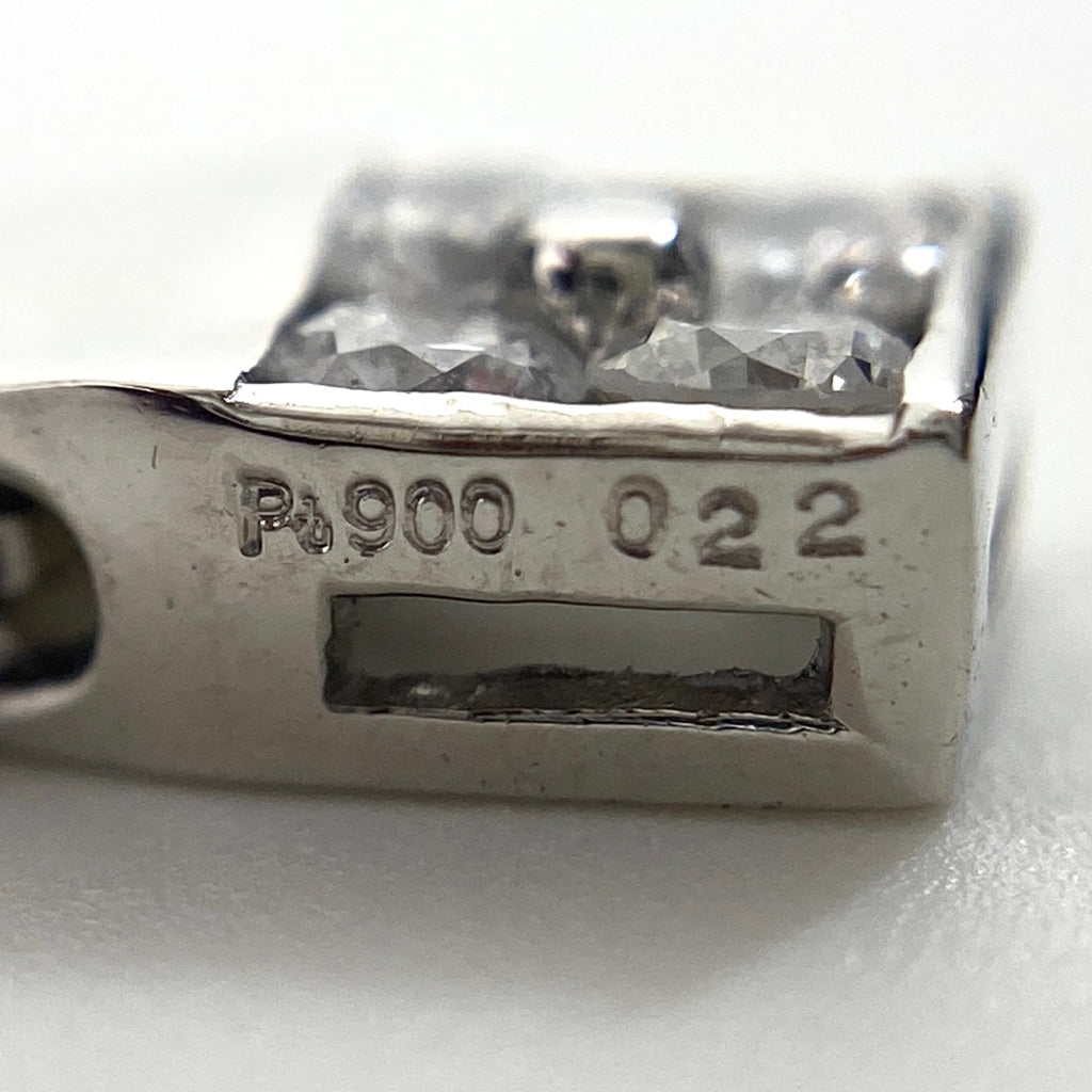 フラワーモチーフ デザインネックレス プラチナ ペンダント メレダイヤ 花 ネックレス Pt900 Pt850 ダイヤモンド レディース 【中古】  nbjwl
 ラッピング可