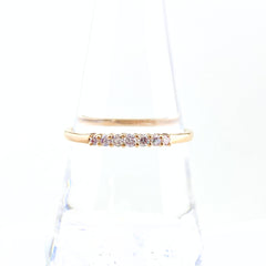 GSTV メレダイヤ デザインリング PG ピンクゴールド 指輪 リング 17.5号 K18 ダイヤモンド レディース 【中古】brjwl