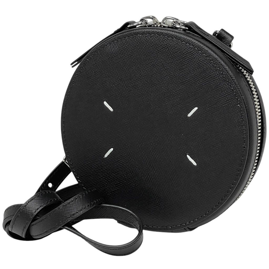 メゾン マルジェラ ミニ ラウンドバッグ 丸型 ショルダーバッグ レザー ブラック SA2VL0016 レディース 【中古】 brbag