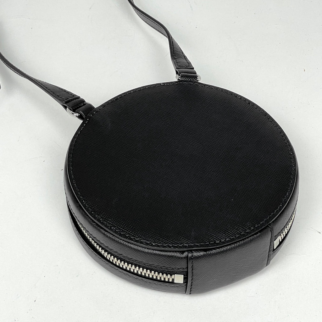 メゾン マルジェラ ミニ ラウンドバッグ 丸型 ショルダーバッグ レザー ブラック SA2VL0016 レディース 【中古】 brbag