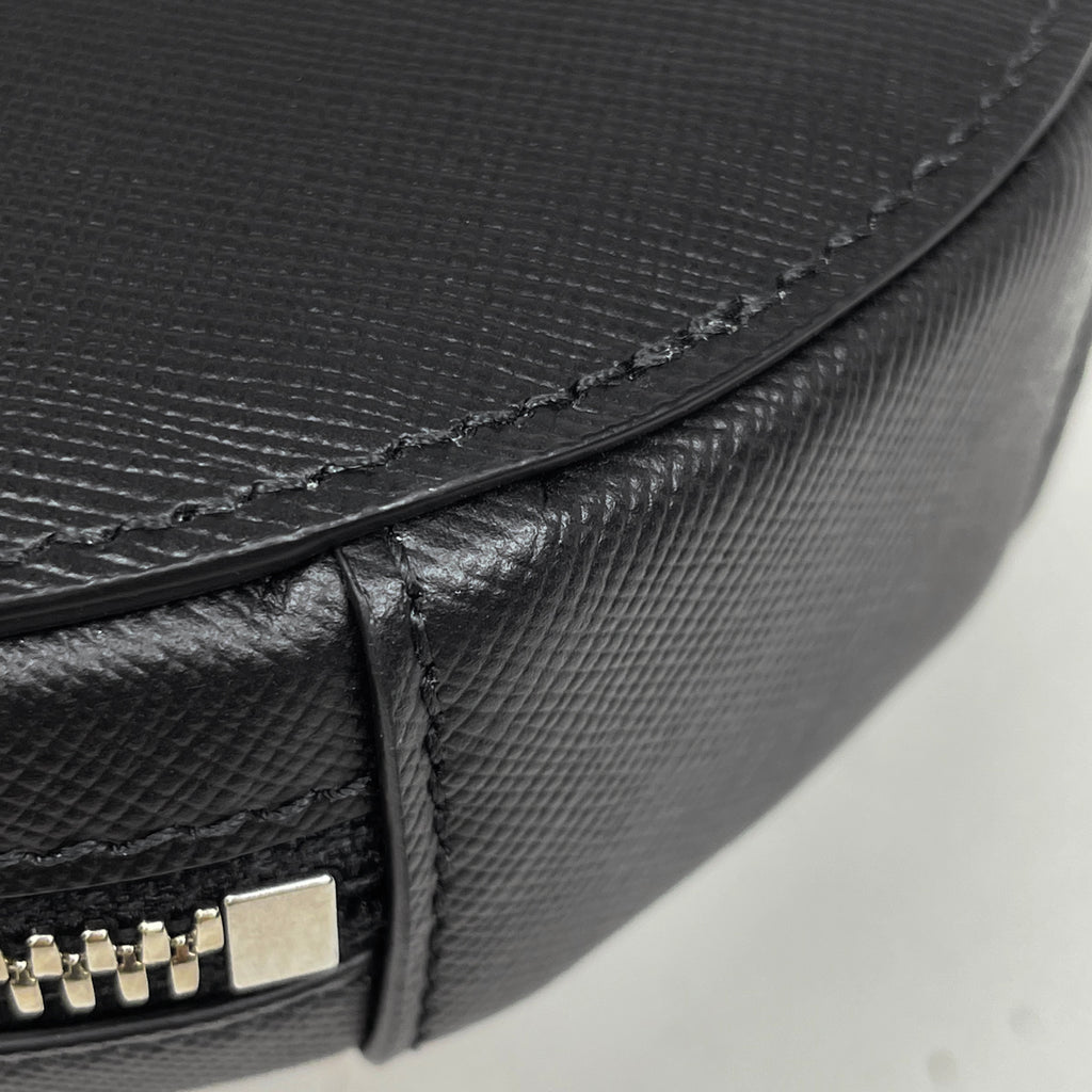 メゾン マルジェラ ミニ ラウンドバッグ 丸型 ショルダーバッグ レザー ブラック SA2VL0016 レディース 【中古】 brbag