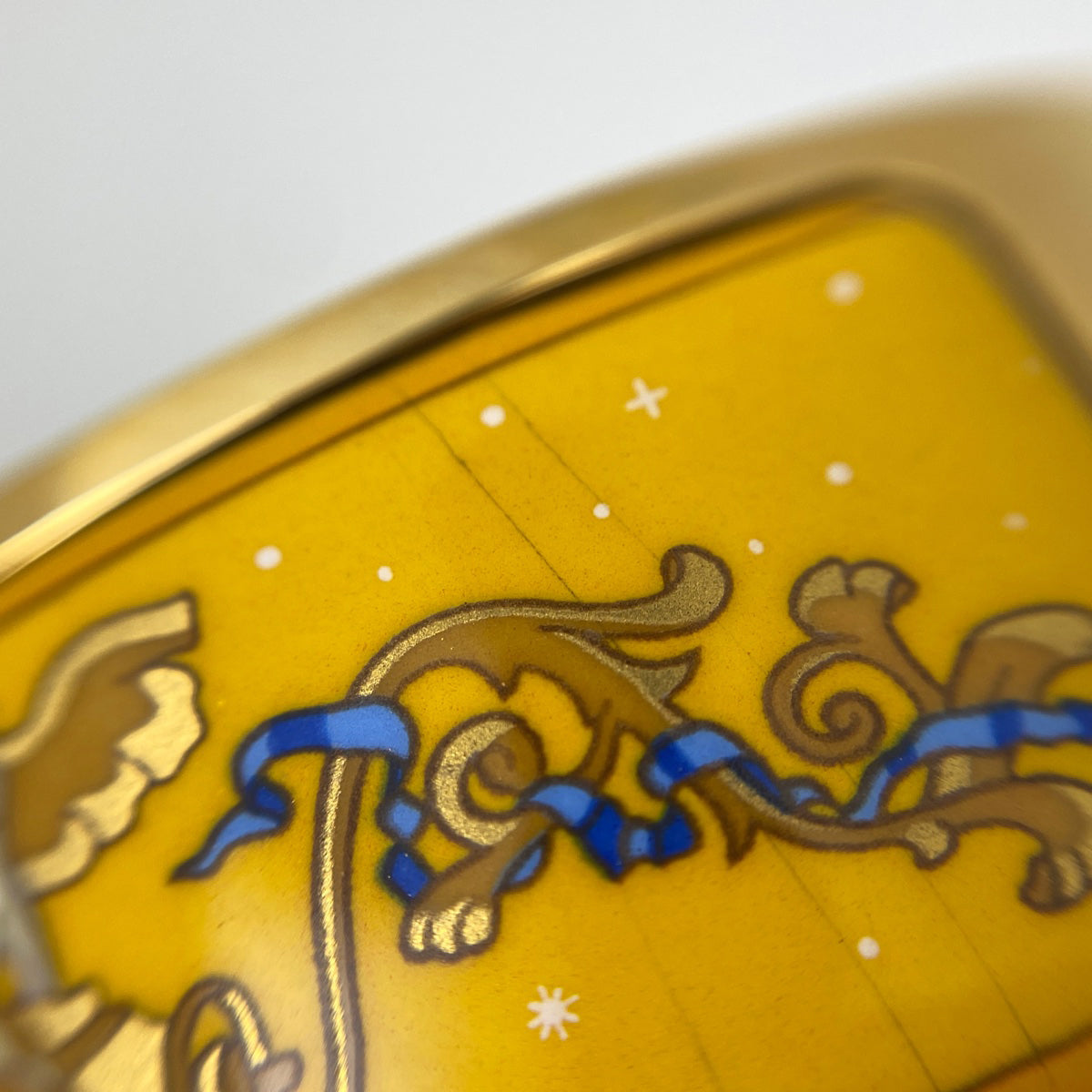 HERMES エルメス バングル エマイユ 七宝焼 ゴールドカラー 美品 11790609.jpg