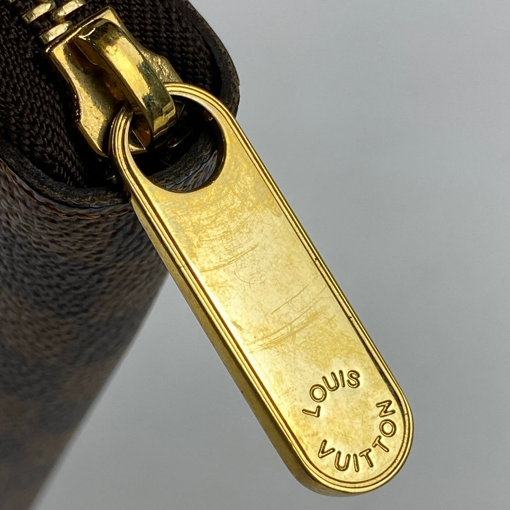 ルイ・ヴィトン ジッピー オーガナイザー ラウンドファスナー 長財布 ダミエ ブラウン N60003 レディース 【中古】 
 ラッピング可