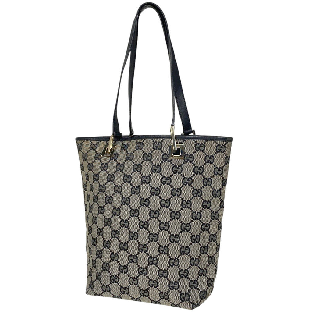 グッチ GG柄 トートバッグ ハンドバッグ トートバッグ GGキャンバス ブラック 0021099 レディース 【中古】brbag