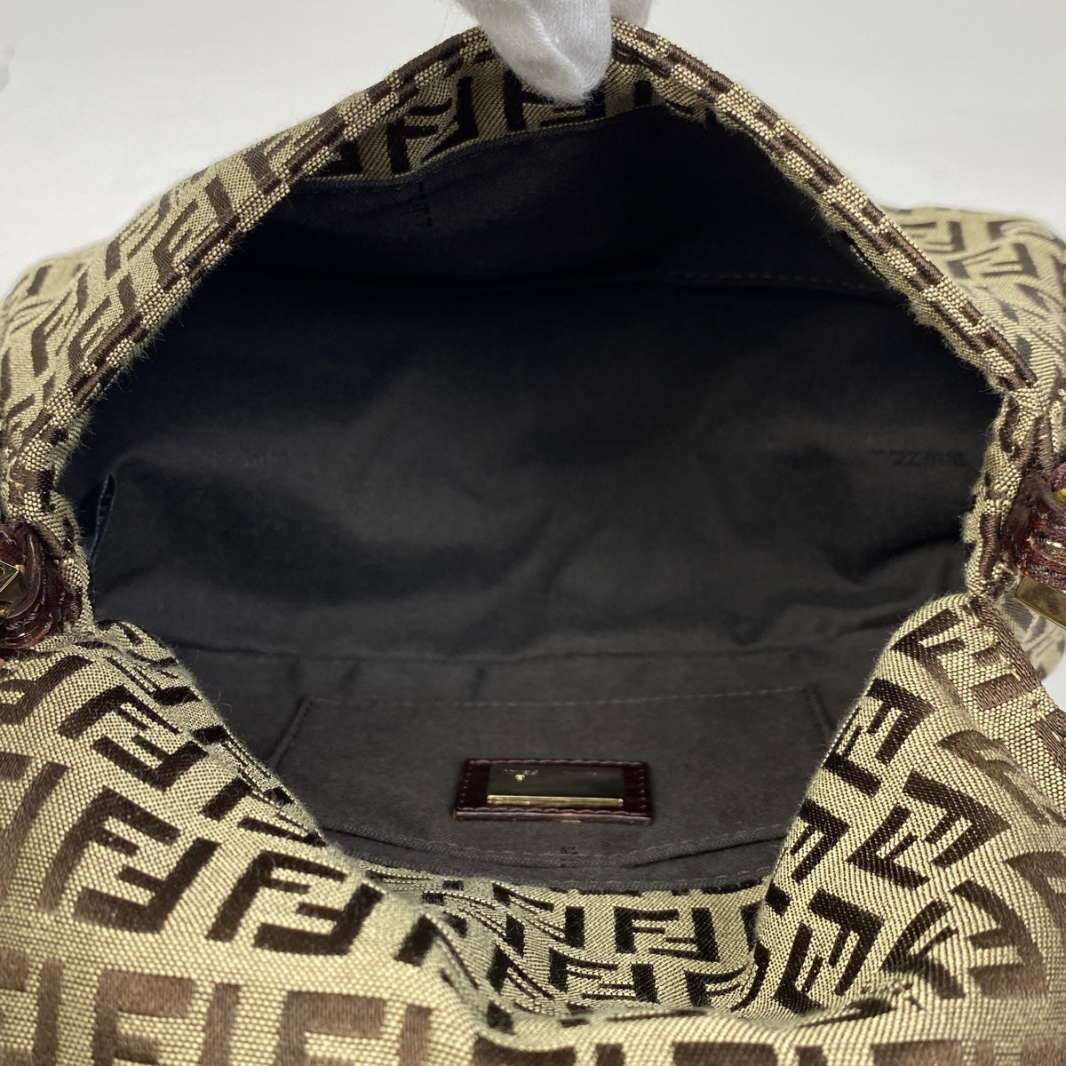 【中古希少美品】FENDIズッキーノ柄ミニマンマバゲット カラフル 中古希少美品】FENDIズッキーノ柄ミニマンマバゲット