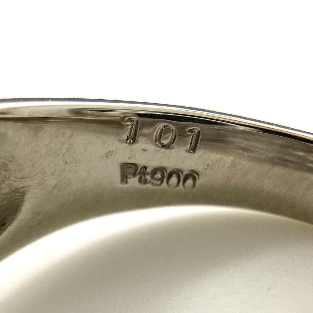 メレダイヤ デザインリング プラチナ 指輪 リング 14.5号 Pt900 ダイヤモンド レディース 【中古】nbjwl