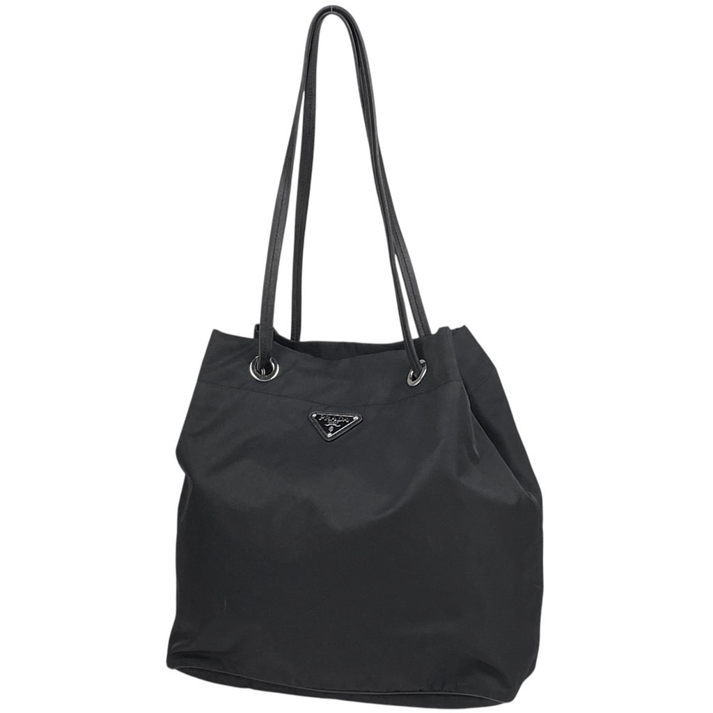 プラダ ロゴプレート トートバッグ ショルダーバッグ トートバッグ ナイロン ネロ(ブラック) レディース 【中古】brbag