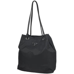 プラダ ロゴプレート トートバッグ ショルダーバッグ トートバッグ ナイロン ネロ(ブラック) レディース 【中古】brbag