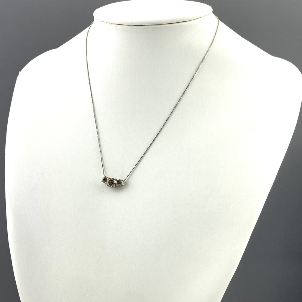 メレダイヤ デザインネックレス プラチナ ペンダント ネックレス Pt900 Pt850 ダイヤモンド レディース 【中古】nbjwl