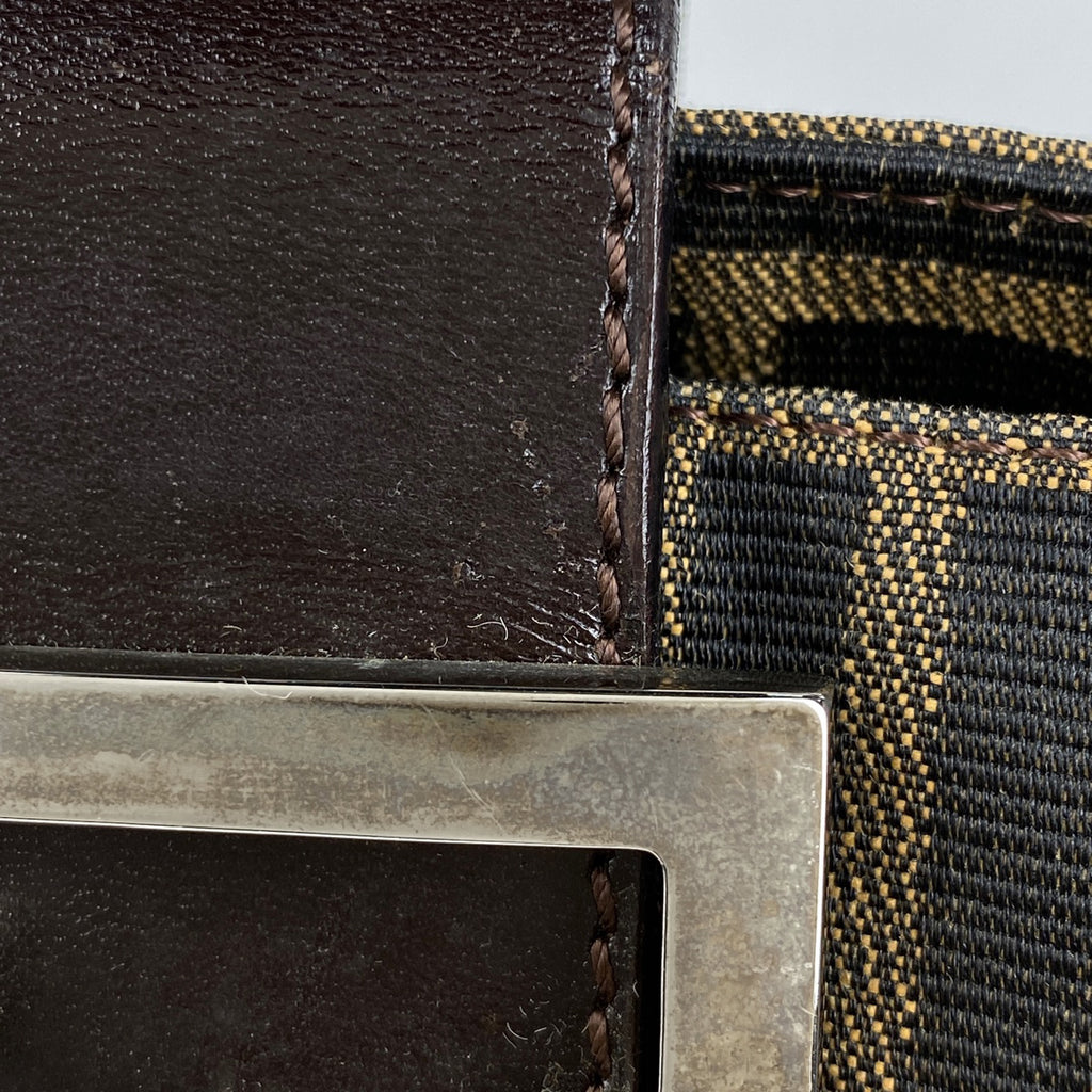 【在庫一掃】 フェンディ ズッカ柄 ショルダーバッグ ハンドバッグ ショルダーバッグ キャンバス ブラウン 26583 レディース 【中古】brbag