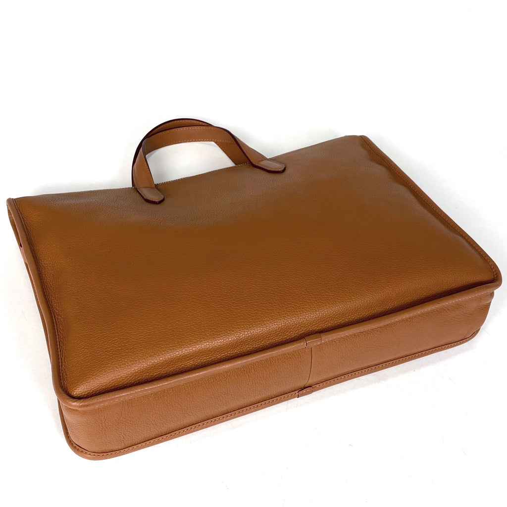 ロエベ アナグラム ビジネスバッグ ブリーフケース 2WAY ショルダーバッグ ビジネスバッグ レザー ブラウン メンズ 【中古】brbag