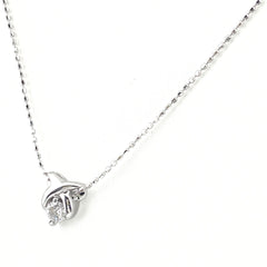メレダイヤ デザインネックレス WG ホワイトゴールド ペンダント ネックレス K18 WG ダイヤモンド レディース 【中古】nbjwl