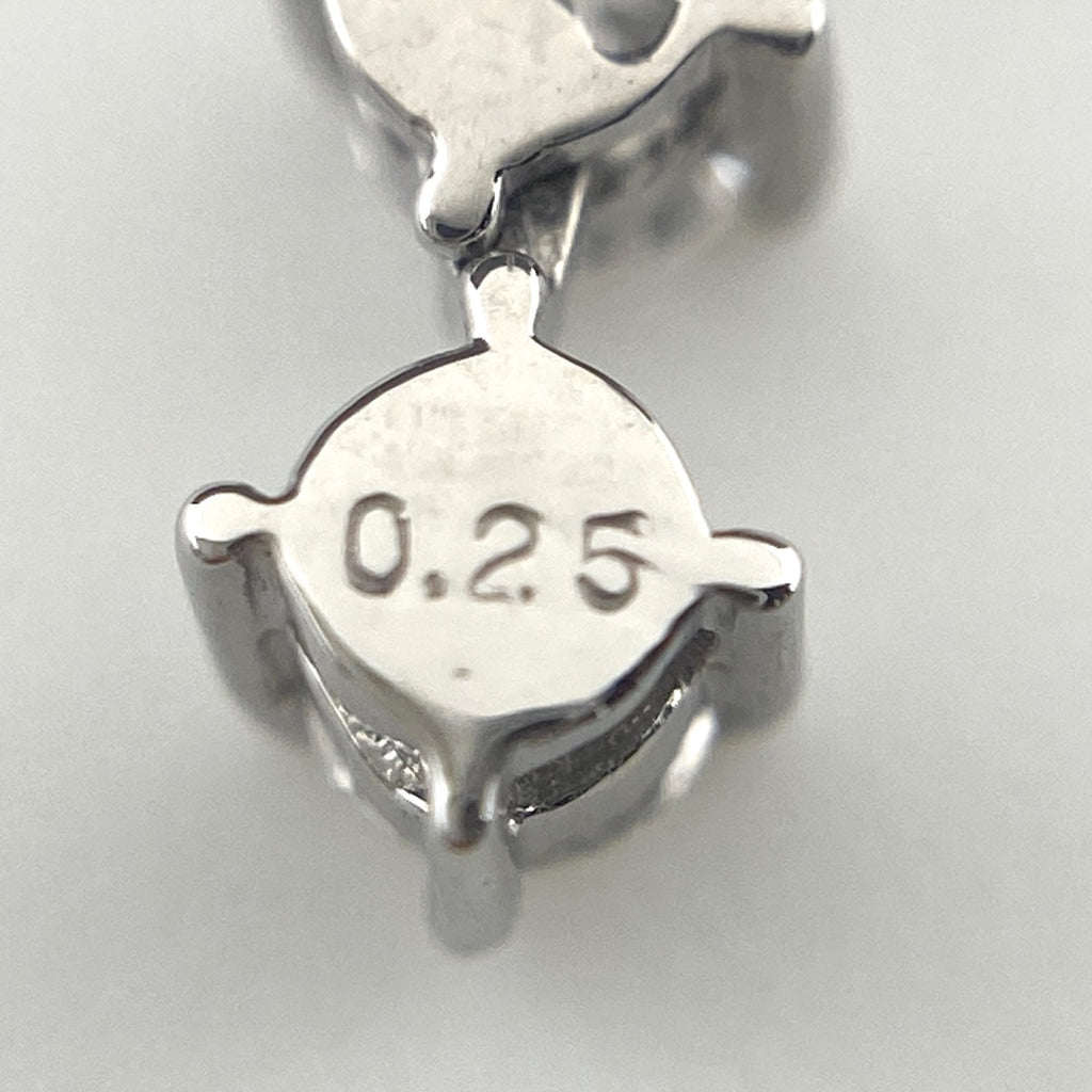 メレダイヤ デザインピアス プラチナ スイング ピアス Pt900 ダイヤモンド レディース 【中古】nbjwl