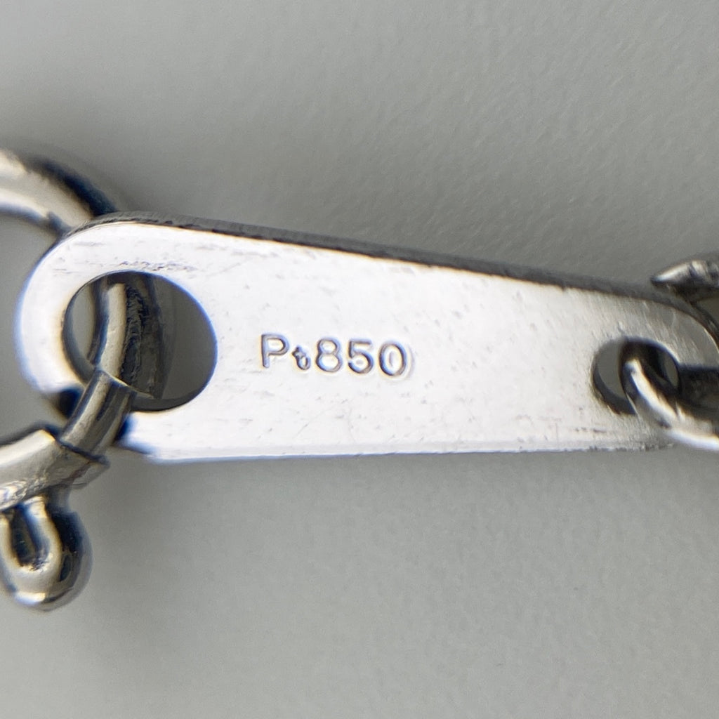 ダイヤモンド デザインネックレス プラチナ ペンダント ネックレス Pt900 Pt850 ダイヤモンド レディース 【中古】nbjwl
