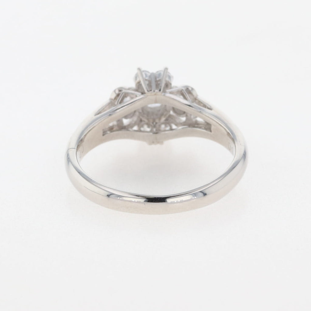 ダイヤモンド デザインリング プラチナ 指輪 メレダイヤ リング 9号 Pt900 ダイヤモンド レディース 【中古】nbjwl