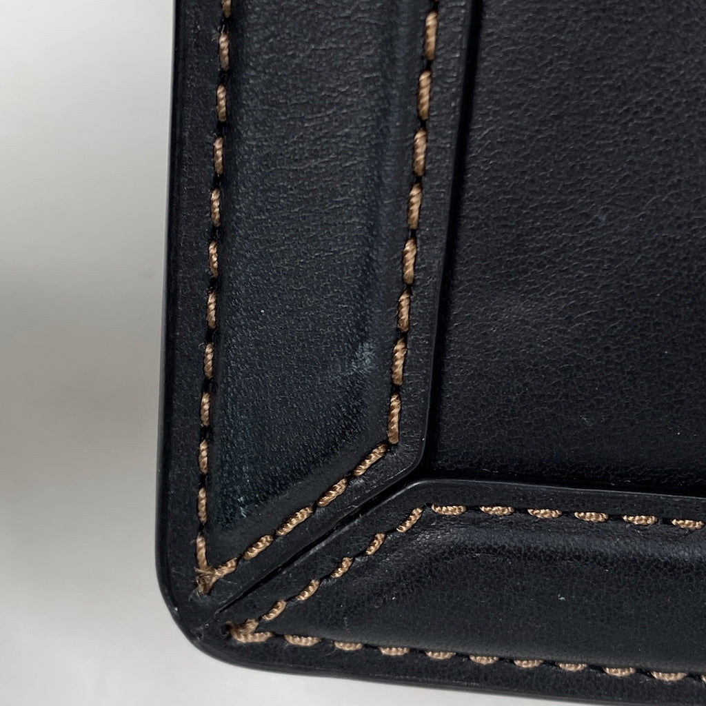 コーチ ロゴ ショルダーバッグ 斜め掛け ターンロック ショルダーバッグ レザー ブラック レディース 【中古】 brbag