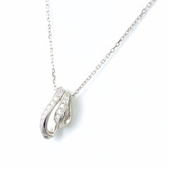 ミキモト メレダイヤ デザインネックレス ペンダント ネックレス K18 ダイヤモンド レディース 【中古】brjwl
