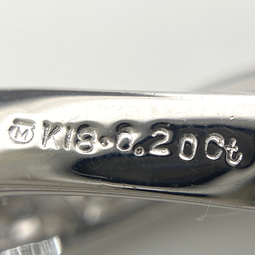 ミキモト メレダイヤ デザインネックレス ペンダント ネックレス K18 ダイヤモンド レディース 【中古】brjwl