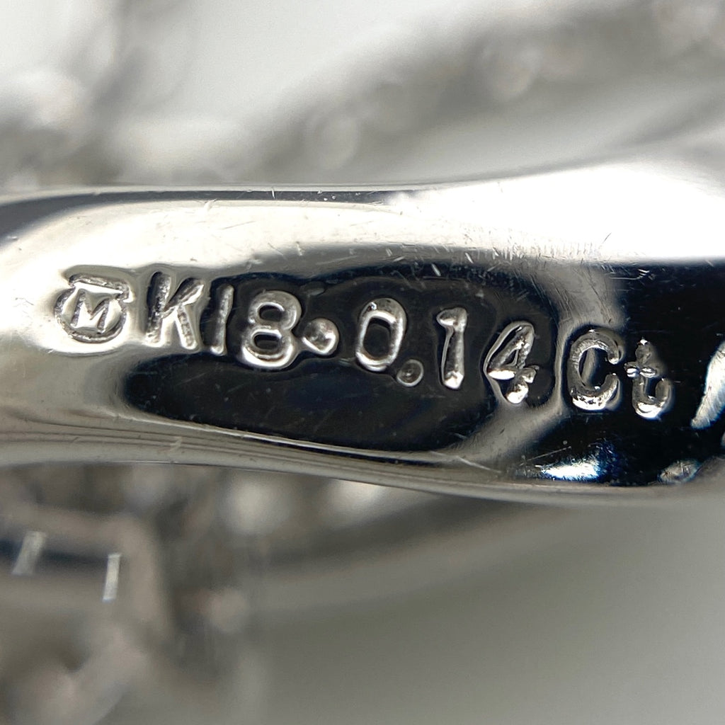ミキモト メレダイヤ デザインネックレス ペンダント ネックレス K18 ダイヤモンド レディース 【中古】brjwl