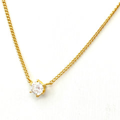 【在庫一掃】 ダイヤモンド デザインネックレス YG イエローゴールド ペンダント ネックレス K18 レディース 【中古】nbjwl