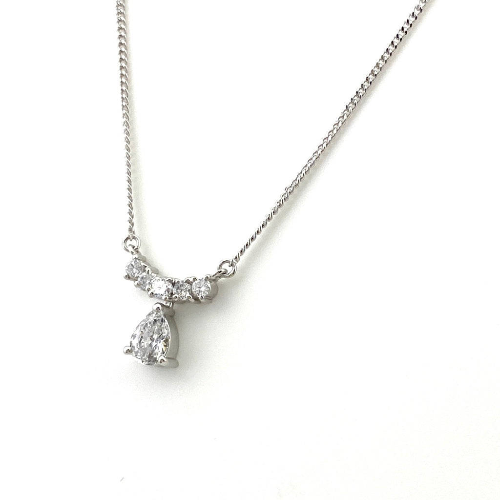 【在庫一掃】 ダイヤモンド デザインネックレス プラチナ ペンダント メレダイヤ ネックレス Pt900 Pt850 ダイヤモンド レディース 【中古】nbjwl