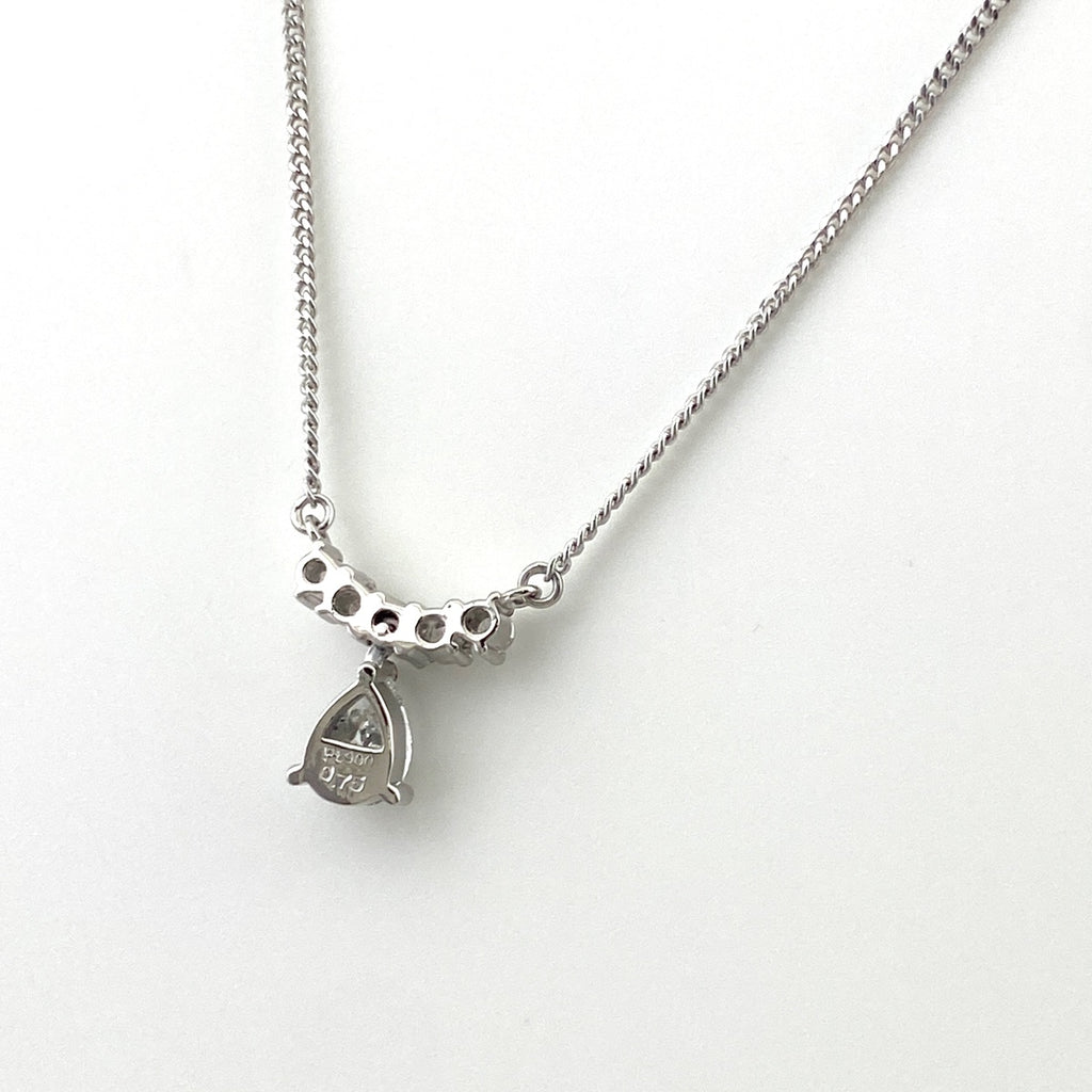 【在庫一掃】 ダイヤモンド デザインネックレス プラチナ ペンダント メレダイヤ ネックレス Pt900 Pt850 ダイヤモンド レディース 【中古】nbjwl