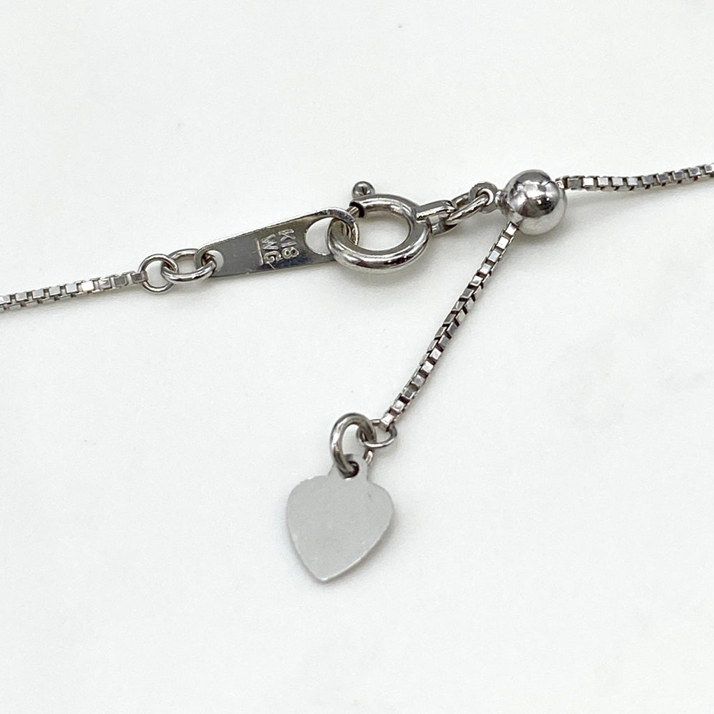 メレダイヤ デザインネックレス WG ホワイトゴールド ペンダント ネックレス K18 WG ダイヤモンド レディース 【中古】nbjwl