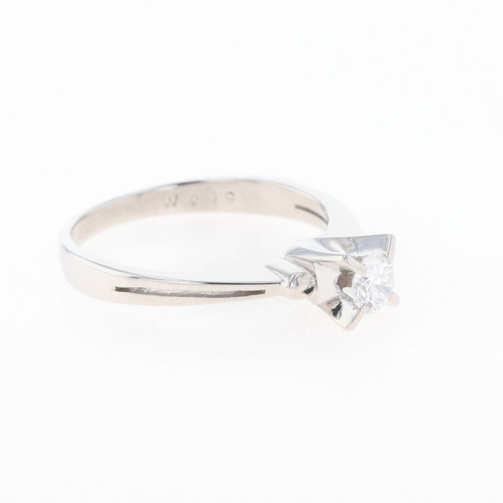 PT900 ダイヤモンド リング プラチナ 8号 0.19CT レディース 中古 nbjwl
