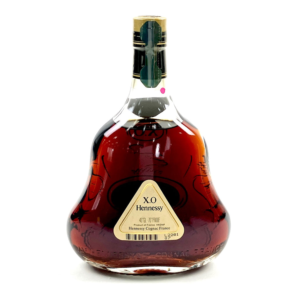 ヘネシー Hennessy XO 金キャップ クリアボトル 700ml ブランデー コニャック 【古酒】