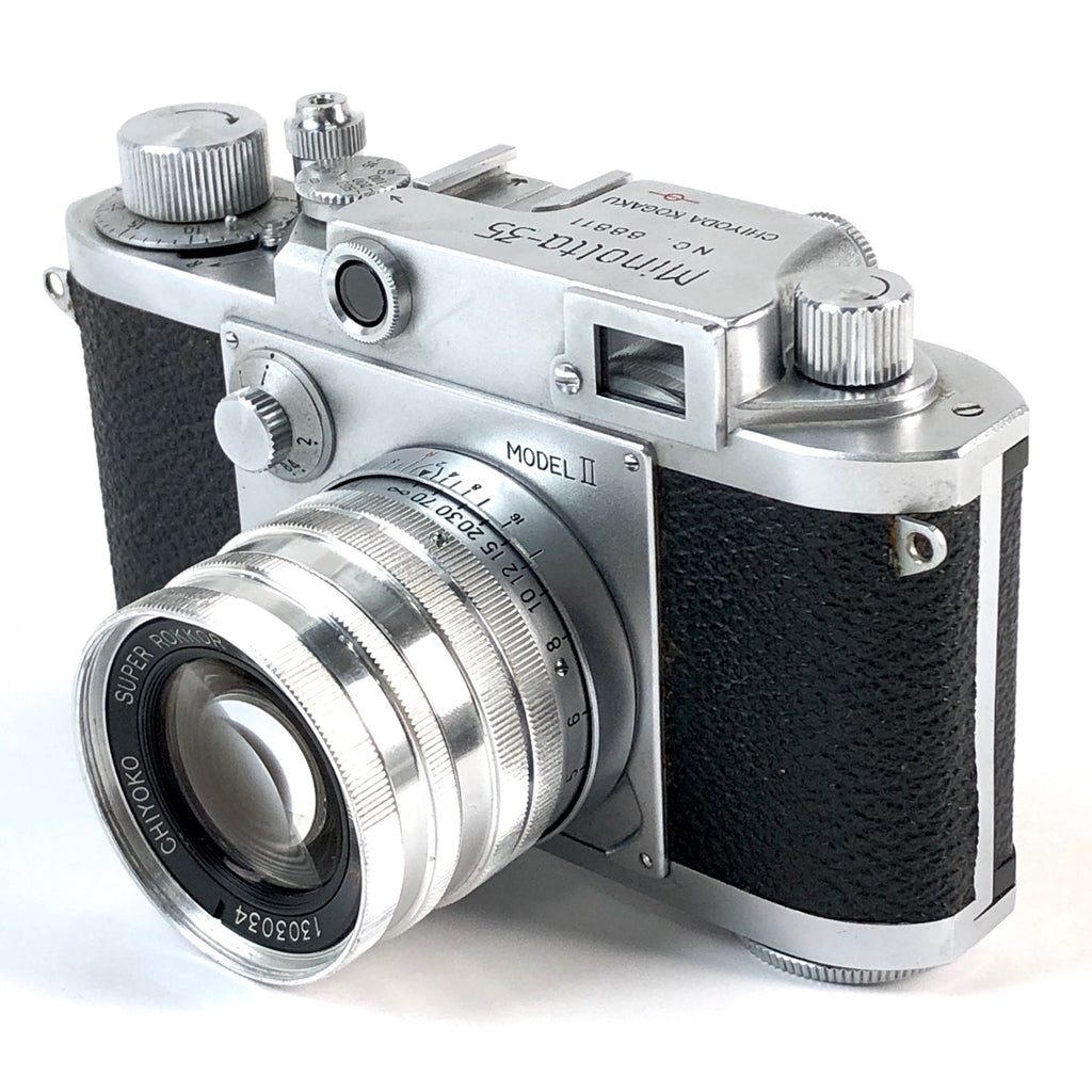 ミノルタ MINOLTA 35 MODEL-II + SUPER ROKKOR 50mm F2 5cm Lマウント L39 フィルム レンジファインダーカメラ 【中古】