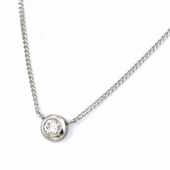 ダイヤモンド デザインネックレス プラチナ ペンダント ネックレス Pt850 ダイヤモンド レディース 【中古】nbjwl