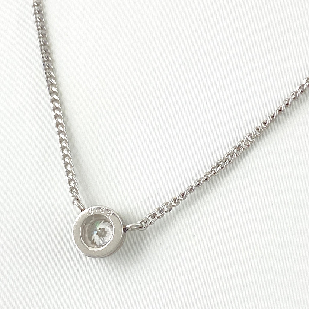 ダイヤモンド デザインネックレス プラチナ ペンダント ネックレス Pt850 ダイヤモンド レディース 【中古】nbjwl