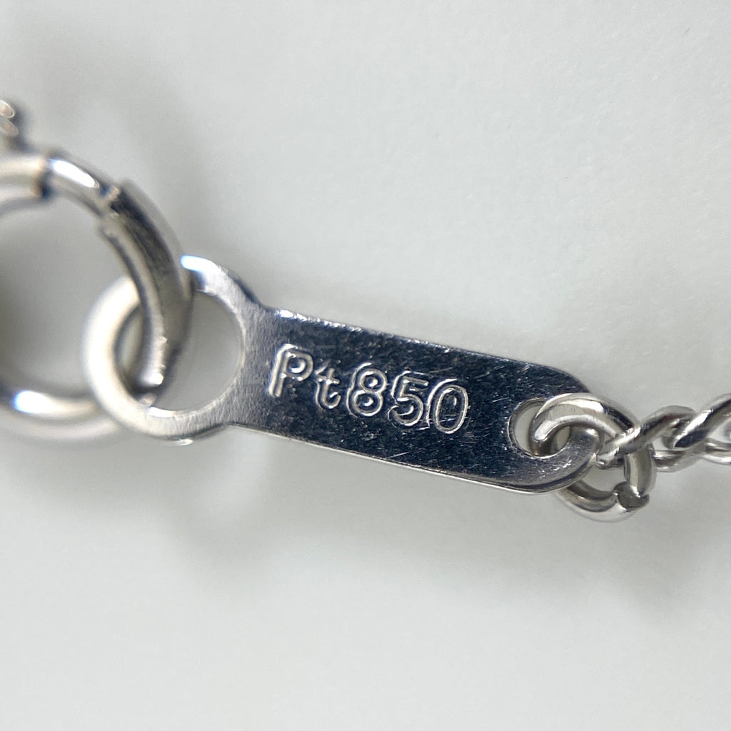 ダイヤモンド デザインネックレス プラチナ ペンダント ネックレス Pt850 ダイヤモンド レディース 【中古】nbjwl