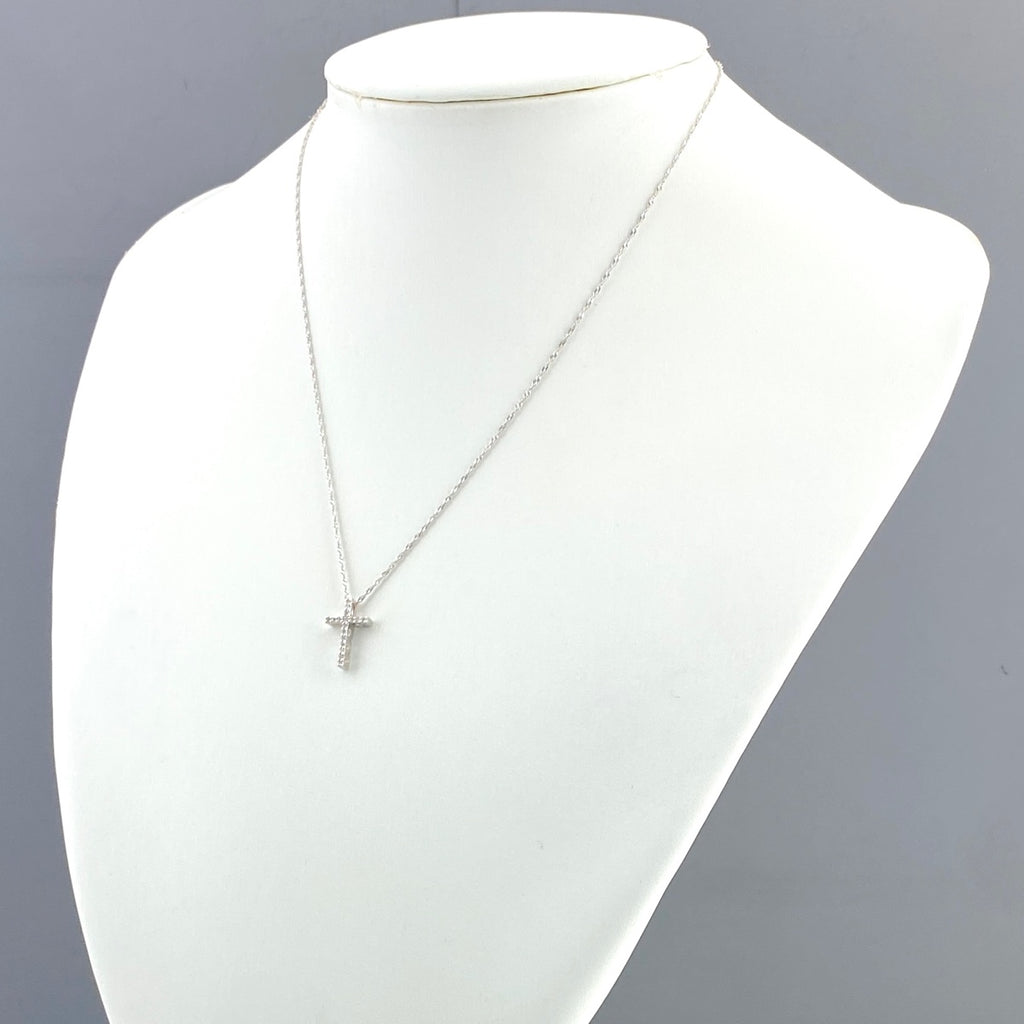メレダイヤ デザインネックレス WG ホワイトゴールド ペンダント ネックレス K18 WG ダイヤモンド レディース 【中古】nbjwl