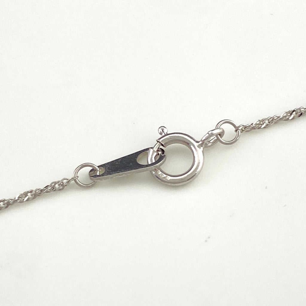 メレダイヤ デザインネックレス WG ホワイトゴールド ペンダント ネックレス K18 WG ダイヤモンド レディース 【中古】nbjwl