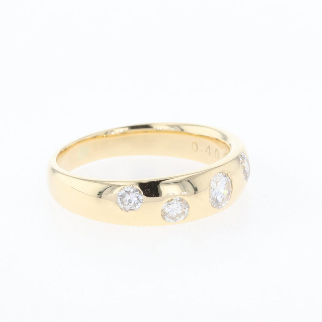 K18 YG ダイヤモンド リング 7号 0.40CT レディース 中古 nbjwl