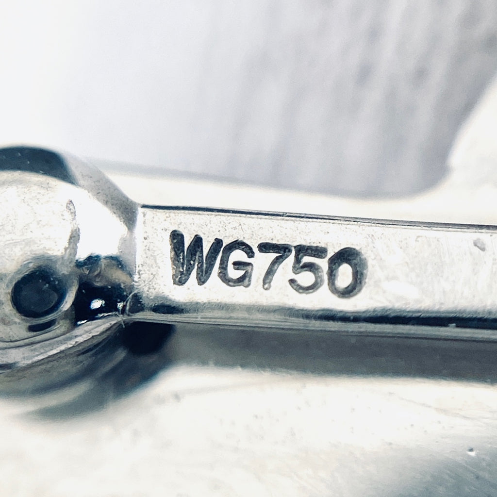 ジュネ メレダイヤ デザインイヤリング WG ホワイトゴールド ダイヤモンド イヤリング WG 750 585 レディース 【中古】 brjwl